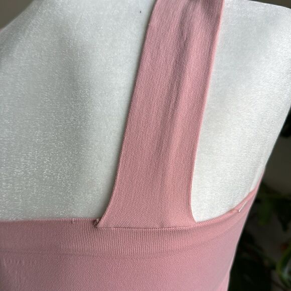 NWOT Free People Straight Lines Bralette M/L Pull On Longline Wide Strap Stretch - Picture 6 of 13